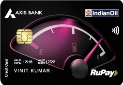 IndianOil Axis bank RuPay credit card